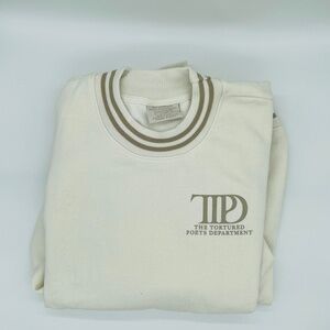 Taylor Swift Tortured Poets Department Crewneck Cream Sweater TTPD SOLD OUT XL